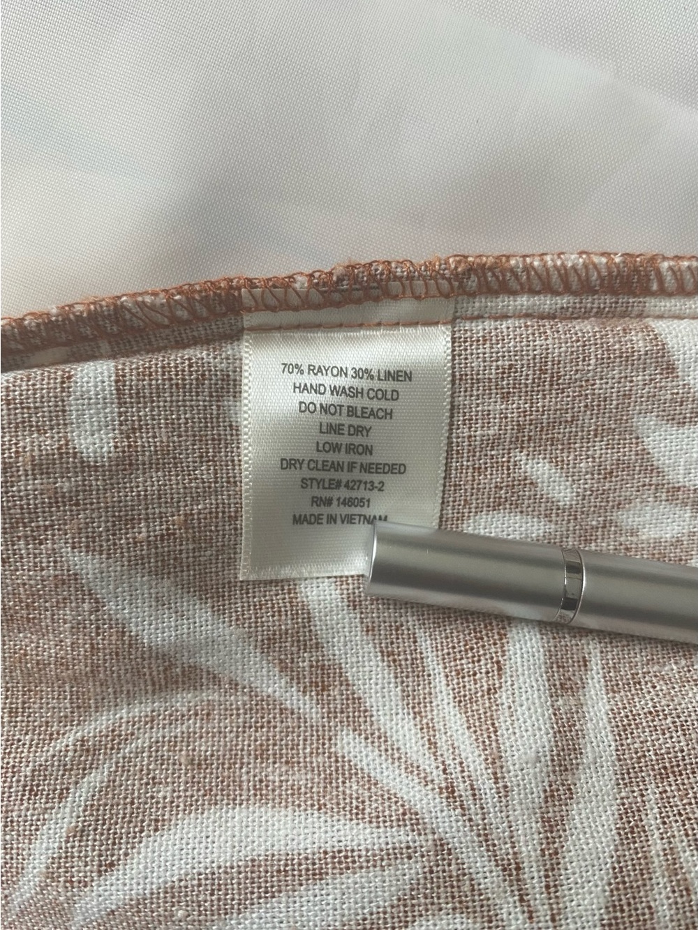 Monteau Rust Leaf-Print Wide-Leg Belted Jumpsuit - Picture 15 of 16